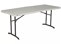 Lifetime 6-Foot Commercial Fold-In-Half Table - Almond