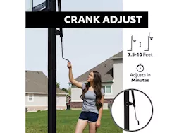 Lifetime adjustable bolt down basketball hoop (60-inch tempered glass)