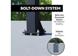Lifetime adjustable bolt down basketball hoop (60-inch tempered glass)