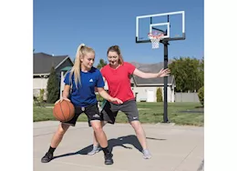Lifetime adjustable bolt down basketball hoop (60-inch tempered glass)