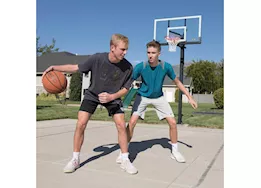 Lifetime adjustable bolt down basketball hoop (60-inch tempered glass)
