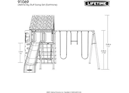 Lifetime big stuff swing set (earthtone)