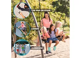 Lifetime adventure tower swing set with spider swing