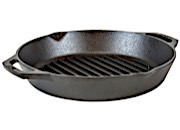 Lodge 12 Inch Seasoned Cast Iron Dual Handle Grill Pan