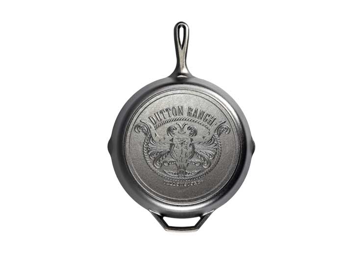 12IN CAST IRON YELLOWSTONE SKILLET, PDQ