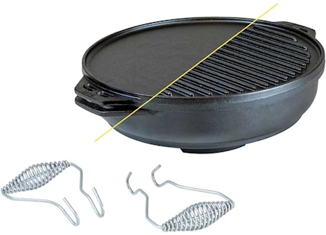 LODGE 14 INCH SEASONED CAST IRON COOK-IT-ALL