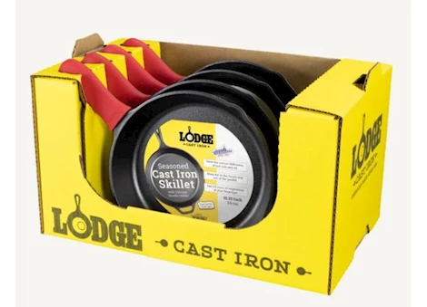 Lodge 10.25in skillet with silicone handle holder in tray pack display Main Image
