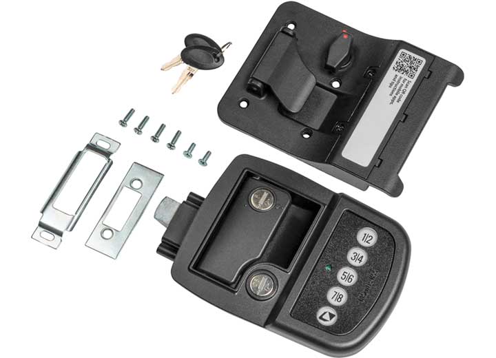 Lippert keyless rv door lock with bluetooth right omni outdoor living