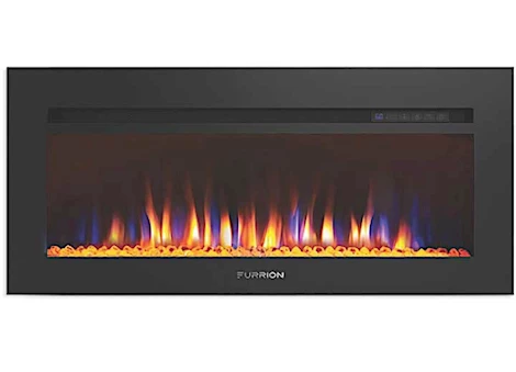 Lippert 40IN BUILT-IN ELECTRICAL FIREPLACE W/CRYSTAL FLAME EFFECT– FLAT PANEL