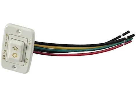 Lippert White slide-out switch kit (switch, bezel, & harness) Main Image