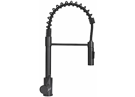 COILED PULL-DOWN FAUCET - BLACK MATTE (RETAIL BOX)