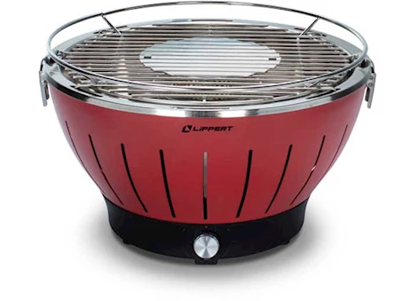 ODYSSEY PORTABLE CHARCOAL GRILL - RED