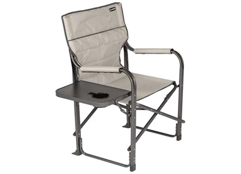 LIPPERT SCOUT DIRECTORS CHAIR WITH SIDE TABLE, SAND