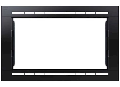 Lippert ONE-PIECE TRIM KIT FOR 0.9CUFT BUILT-IN MICROWAVE, BLACK