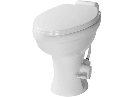 LIPPERT FLOW MAX RV TOILET ELONGATED PORCELAIN WHITE