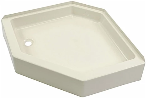 Lippert 24in x 40in shower pan; left drain - parchment Main Image