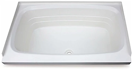 Lippert 24in x 38in bathtub; center drain - white Main Image