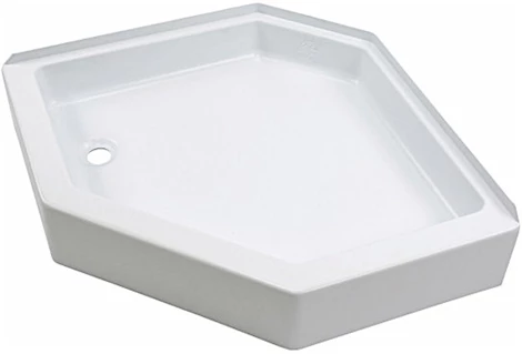 Lippert 24in x 36in shower pan; left drain - white Main Image