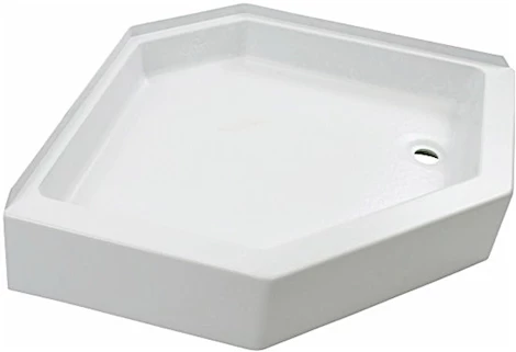 Lippert 24in x 36in shower pan; right drain - white Main Image