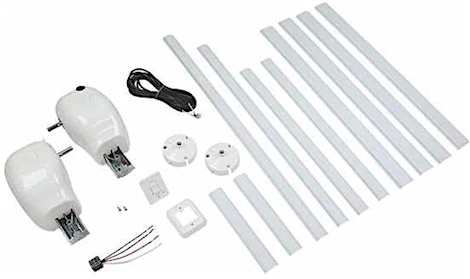 MANUAL PULL STYLE TO POWER AWNING CONVERSION KIT, WHITE