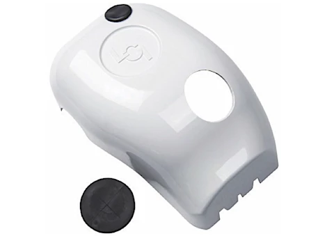 Lippert MANUAL CRANK STYLE AWNING DRIVE HEAD FRONT COVER, WHITE