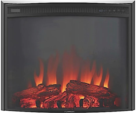 Lippert 26IN CURVE GLASS ELECTRIC FIREPLACE (FF26C15A-BL)