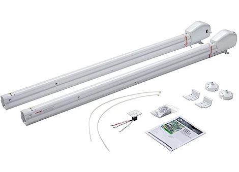 Lippert Universal awning hardware - solera power 12v 69 inch - infinite - am kit - white Main Image
