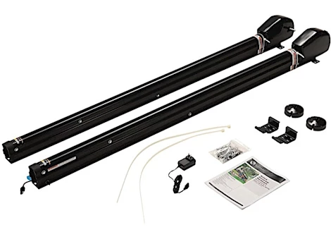 Lippert Universal awning hardware - solera power 18v 69 inch - infinite - am kit - black Main Image