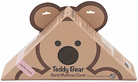 Lippert COVER ONLY; TEDDY BEAR BUNK MATT, CHOCOLATE 4X32X74
