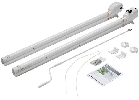 Lippert Universal awning hardware - solera hybrid 69 inch - infinite - am kit - white Main Image
