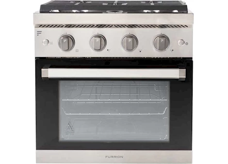 Lippert FURRION 24 IN CHEF COLLECTION BUILT-IN 3-BURNER GAS RANGE - STAINLESS STEEL