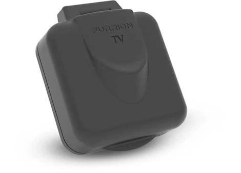 Lippert FURRION MINI TV/SATELLITE INLET - SQUARE BLACK