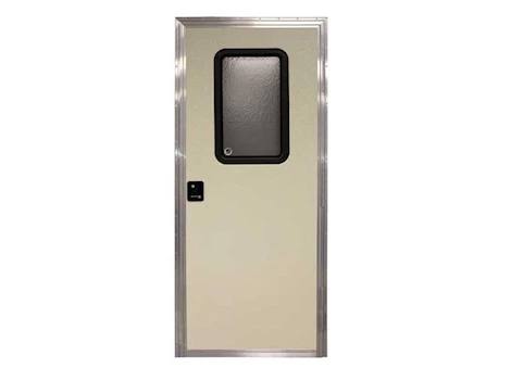 Lippert RV Entry Door - Square, Right Hand Orientation, 26"W x 70"H, Off-White Main Image