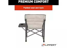 Lippert scout directors chair with side table, sand