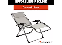 Lippert stargazer plus zero gravity chair, sand