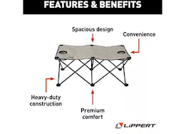 Lippert campfire ottoman, sand