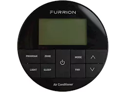 Lippert Furrion chill multi-zone wall thermostat - black, 3 fan speeds