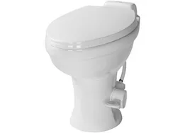 Lippert flow max rv toilet elongated porcelain white