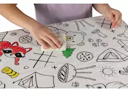 Lippert Color escape colorable elastic vinyl picnic tablecloth with bench covers