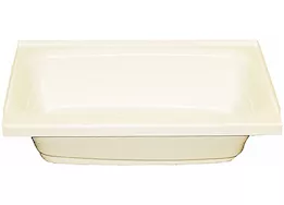 Lippert 24in x 36in bathtub; right drain - parchment