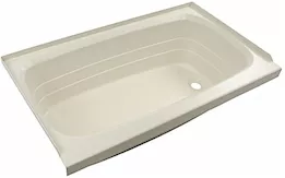 Lippert 24in x 40in bathtub; right drain - parchment