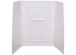 Lippert Bath/Shower Surround - 24"D x 36"W x 59"H, White, Picture Frame
