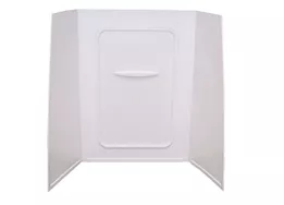 Lippert Shower Surround - 24"D x 40"W x 59"H, White, Picture Frame