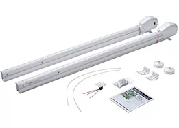 Lippert Universal awning hardware - solera power 12v 69 inch - infinite - am kit - white