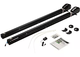 Lippert Universal awning hardware - solera power 18v 69 inch - infinite - am kit - black