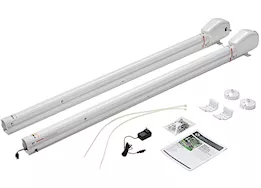 Lippert Universal awning hardware - solera power 18v 69 inch - infinite - am kit - white