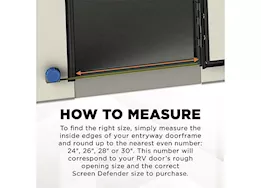 Lippert Screen Defender RV Entry Door Screen Protector for Lippert 28” Entry Door