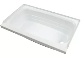 Lippert 24in x 46in bathtub; right drain - white