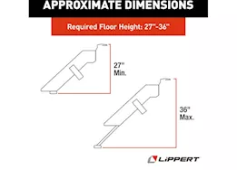 Lippert Solid Step Premium RV Entry Step – 26 in. Triple Step