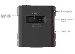 Lippert Furrion 25a wall-mount mppt rv solar charge controller